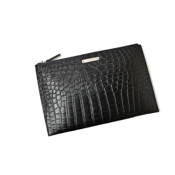 Saint Laurent Crocodile Mini Case iPad Black - Picture 1 of 9